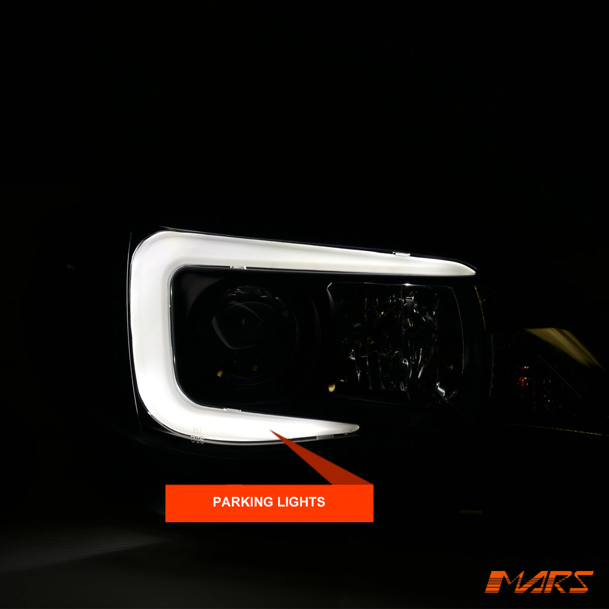 Replace Stock Halogen model LED 3D Stripe Bar DRL Projector Head Lights for Subaru Impreza 2007-2013