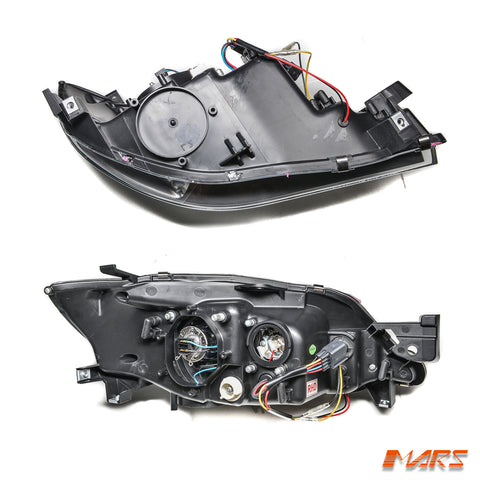 Replace Stock Halogen model LED 3D Stripe Bar DRL Projector Head Lights for Subaru Impreza 2007-2013