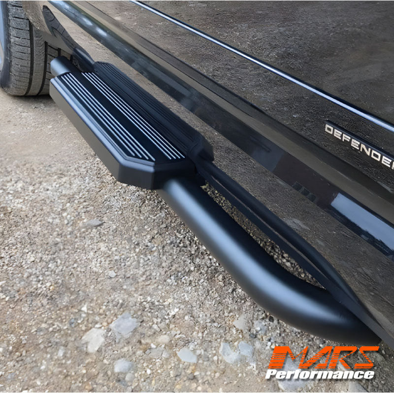 Black Foot Rest Running Boards Side Step Bar for Land Rover Defender ...
