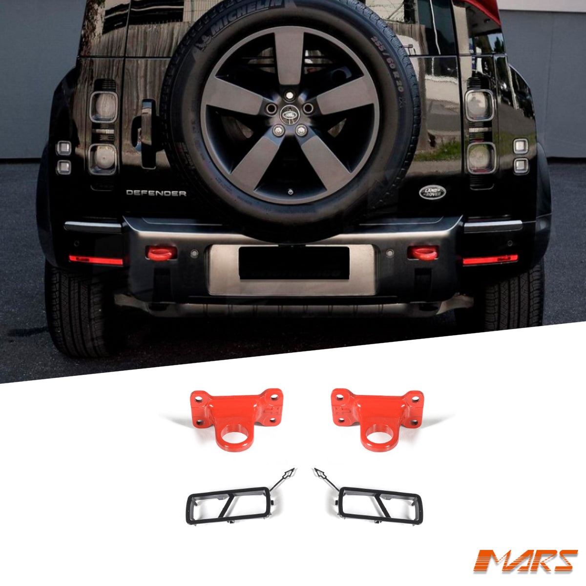 Red Tow hooks for Land Rover Defender L663 90 110 130 20-25 – Mars ...