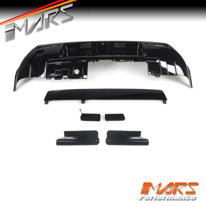 Gloss Black Rear Bumper Bar & Tow Cover Trim for Land Rover Defender L663 90 110 130 2020-2024