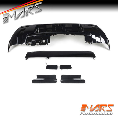 Gloss Black Rear Bumper Bar & Tow Cover Trim for Land Rover Defender L663 90 110 130 2020-2024