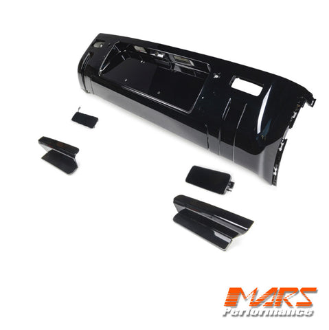 Gloss Black Rear Bumper Bar & Tow Cover Trim for Land Rover Defender L663 90 110 130 2020-2024