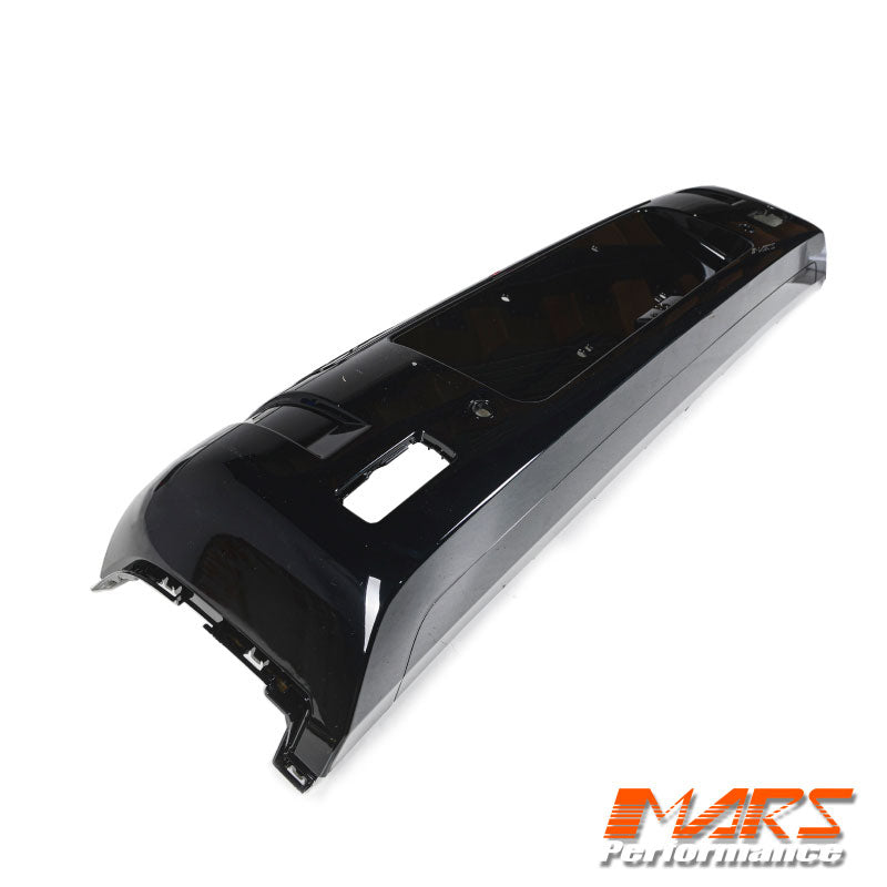 Gloss Black Rear Bumper Bar & Tow Cover Trim for Land Rover Defender L663 90 110 130 2020-2024