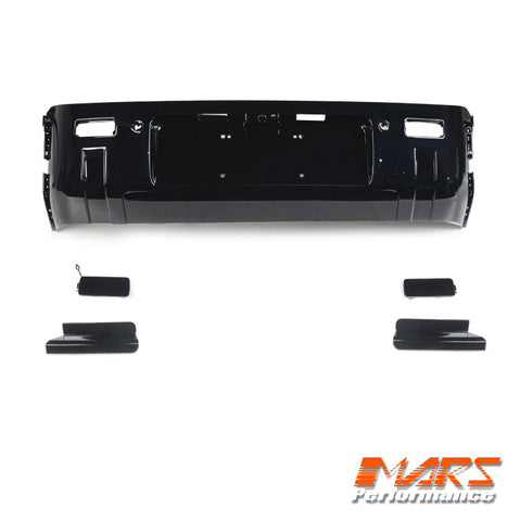 Gloss Black Rear Bumper Bar & Tow Cover Trim for Land Rover Defender L663 90 110 130 2020-2024