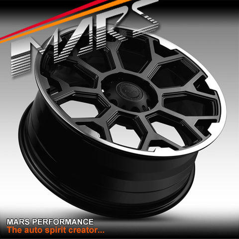 MARS Terrain MP-G1 Matt Black with Machined Lip 20x9 inch 4WD Off Road Alloy Wheels Rims 5x120 for VW Amarok