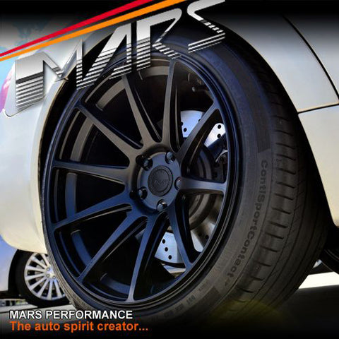 MARS MP-MS Matt Black 4x 19 Inch Deep Concave Stag Alloy Wheels Rims 5x120