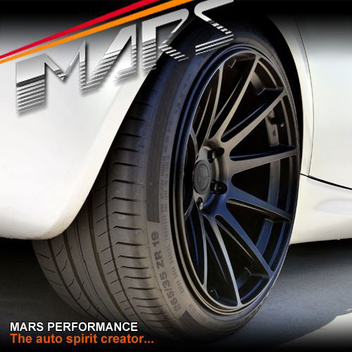 MARS MP-MS Matt Black 4x 19 Inch Deep Concave Stag Alloy Wheels Rims 5x120
