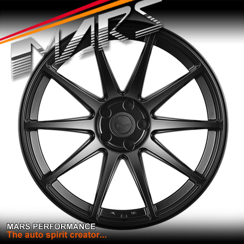 MARS MP-MS Matt Black 4x 20 Inch Deep Concave Stag Alloy Wheels Rims 5x114.3