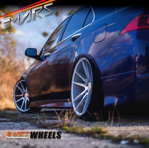 MARS MP-RH Silver 20 Inch Deep Concave Stag Alloy Wheels Rims