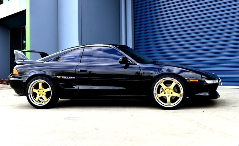 MARS MP-S1 4x 18 Inch Gold Face with deep Chrome dish Alloy Wheels Rims 5x114.3
