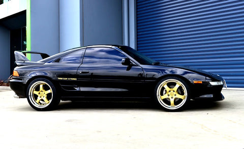 MARS MP-S1 4x 18 Inch Gold Face with deep Chrome dish Alloy Wheels Rims 5x114.3