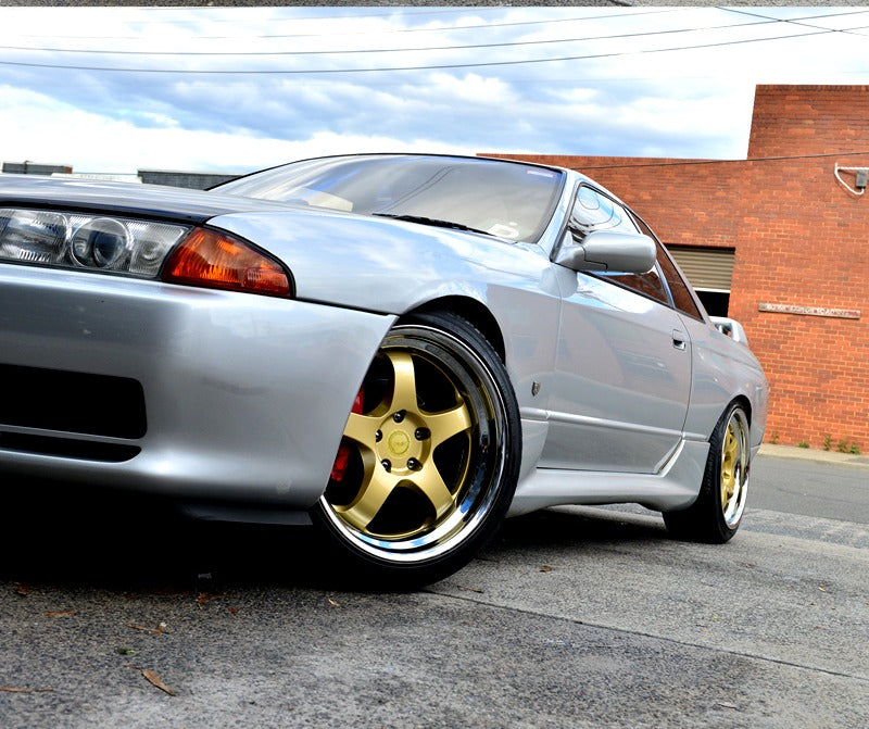 MARS MP-S1 4x 18 Inch Gold Face with deep Chrome dish Alloy Wheels Rims 5x114.3