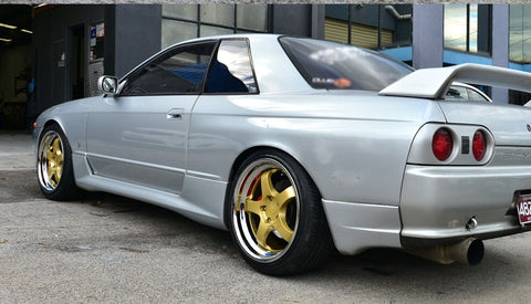 MARS MP-S1 4x 18 Inch Gold Face with deep Chrome dish Alloy Wheels Rims 5x114.3