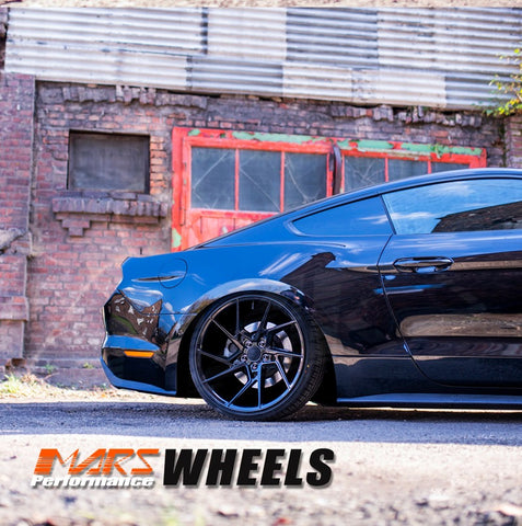 MARS MP-T4 Gloss Black 20 Inch Twist Spork Concave Alloy Wheels Rims 5x114.3