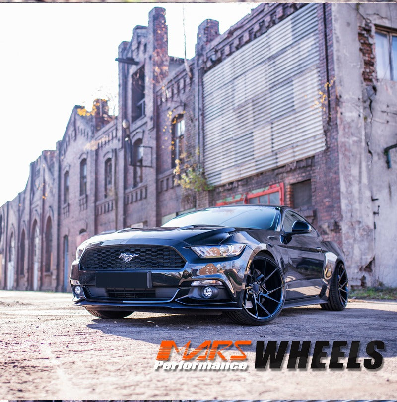 MARS MP-T4 Gloss Black 20 Inch Twist Spork Concave Alloy Wheels Rims 5x114.3