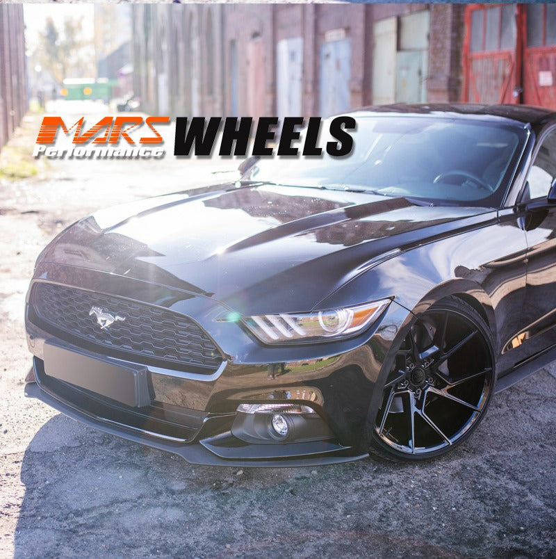 MARS MP-T4 Gloss Black 20 Inch Twist Spork Concave Alloy Wheels Rims 5x114.3