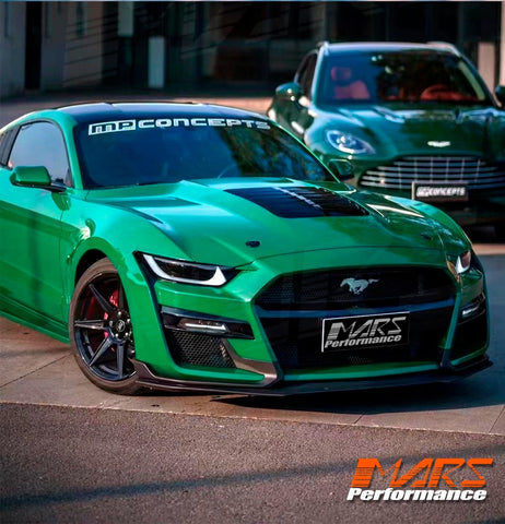 Black Full LED DRL Dual Beam Head Lights for Ford Mustang FM Coupe 2015-2017