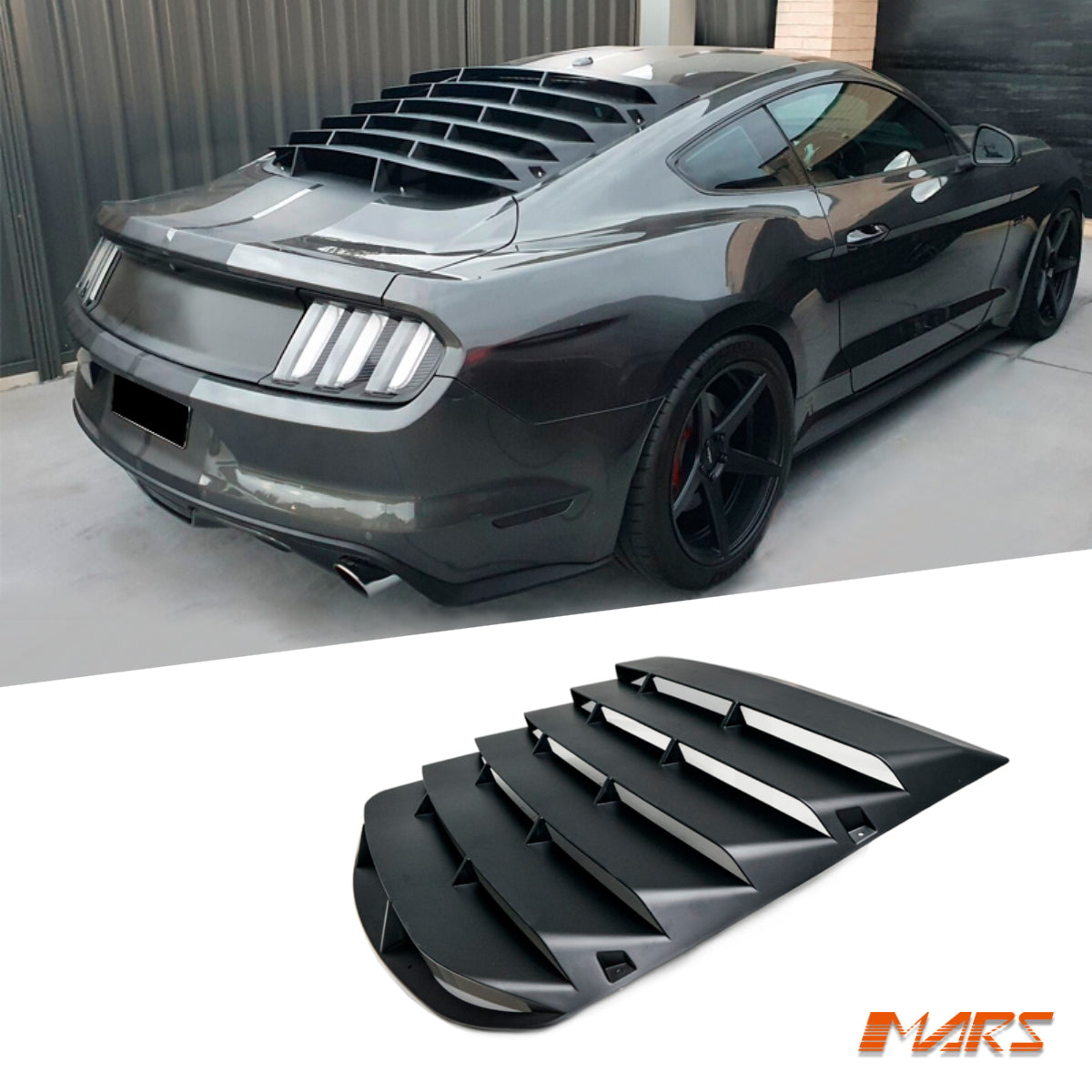 for Ford Mustang FM FN Rear Window Louver Cover Sun Shade Bodykit ...