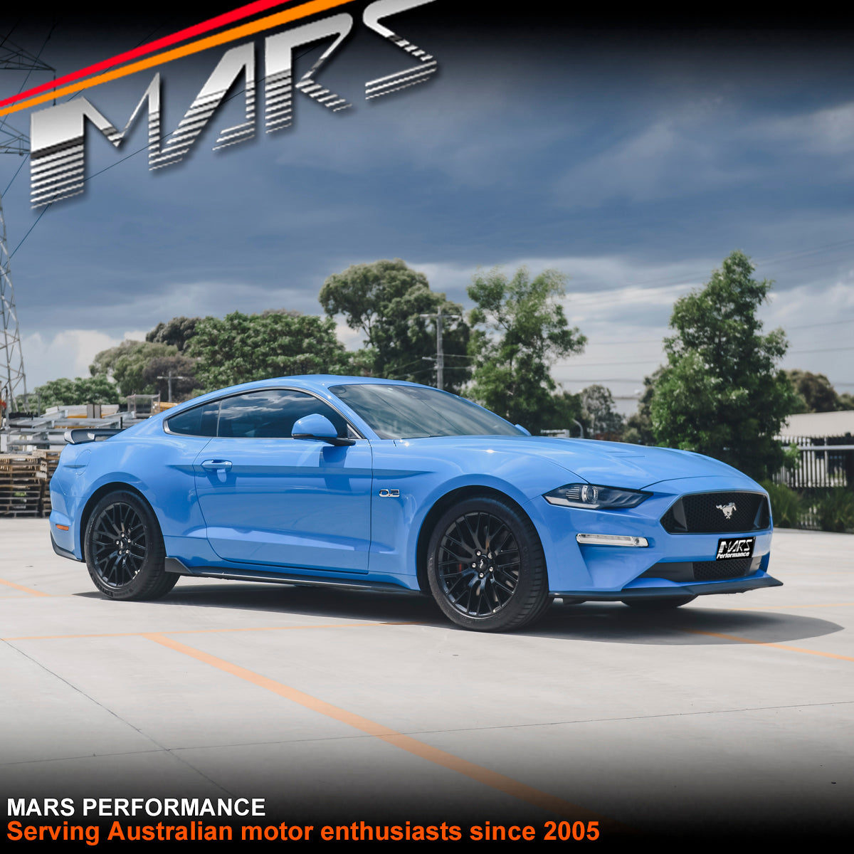 Sleek Glossy Black Front Bumper Lip & Side Skirt Kit For Ford Mustang | Complete Body Kit Spoiler
