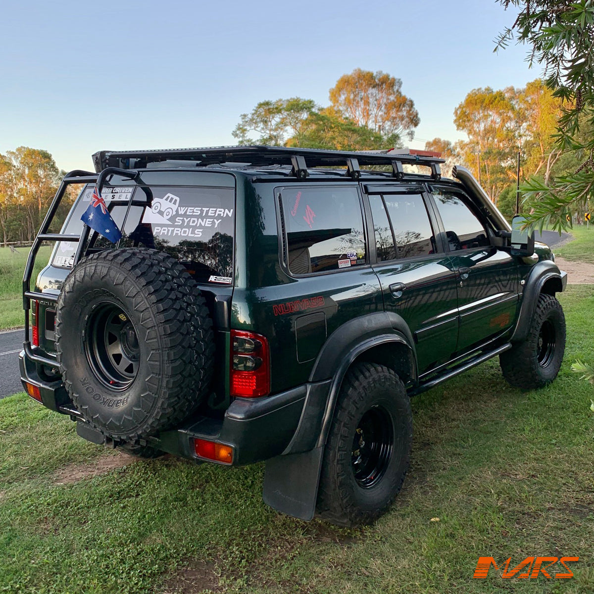 Smoked Red LED Tail lights for Nissan Patrol GU 1997-2004, Series 1, 2, 3.
