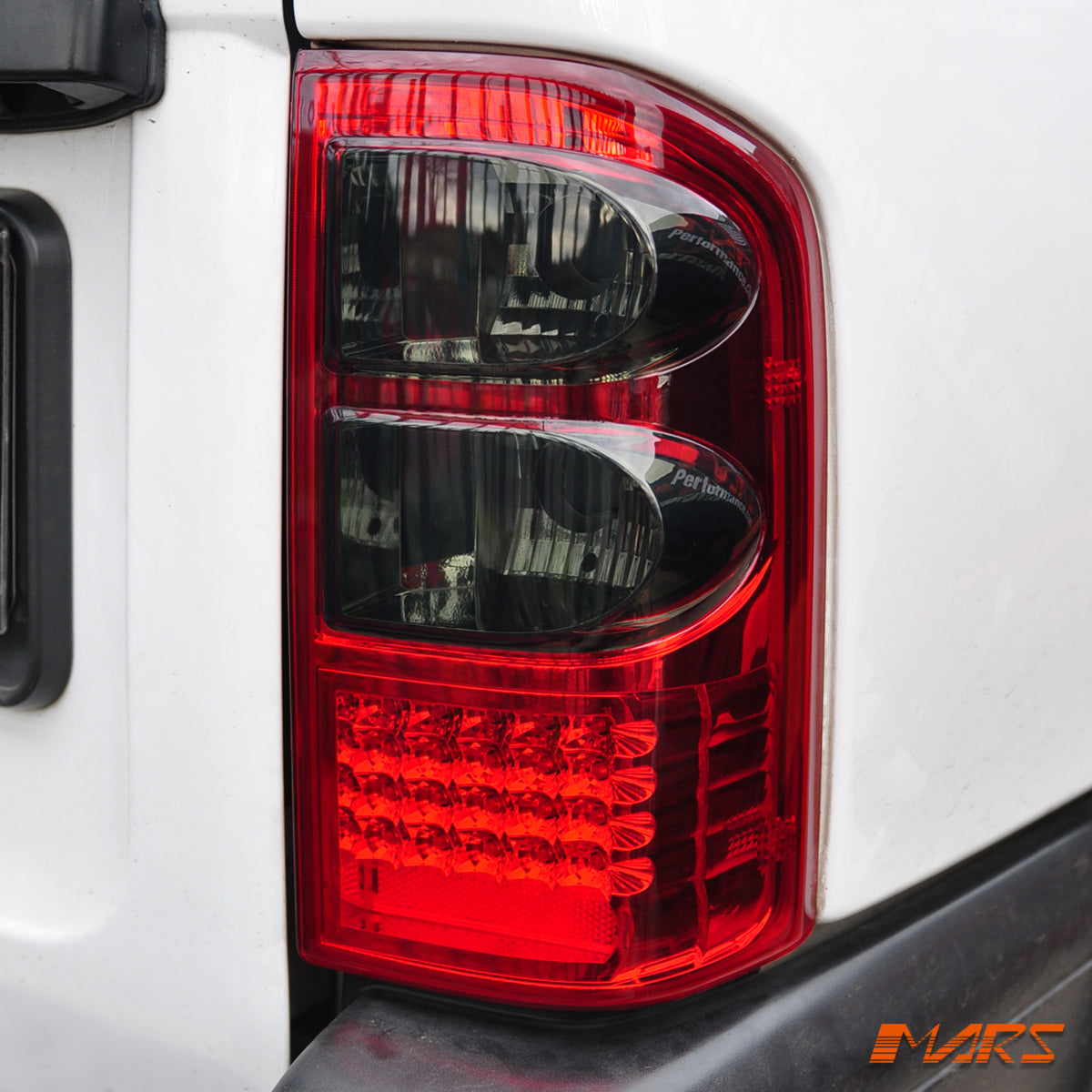 Smoked Red LED Tail lights for Nissan Patrol GU 1997-2004, Series 1, 2, 3.