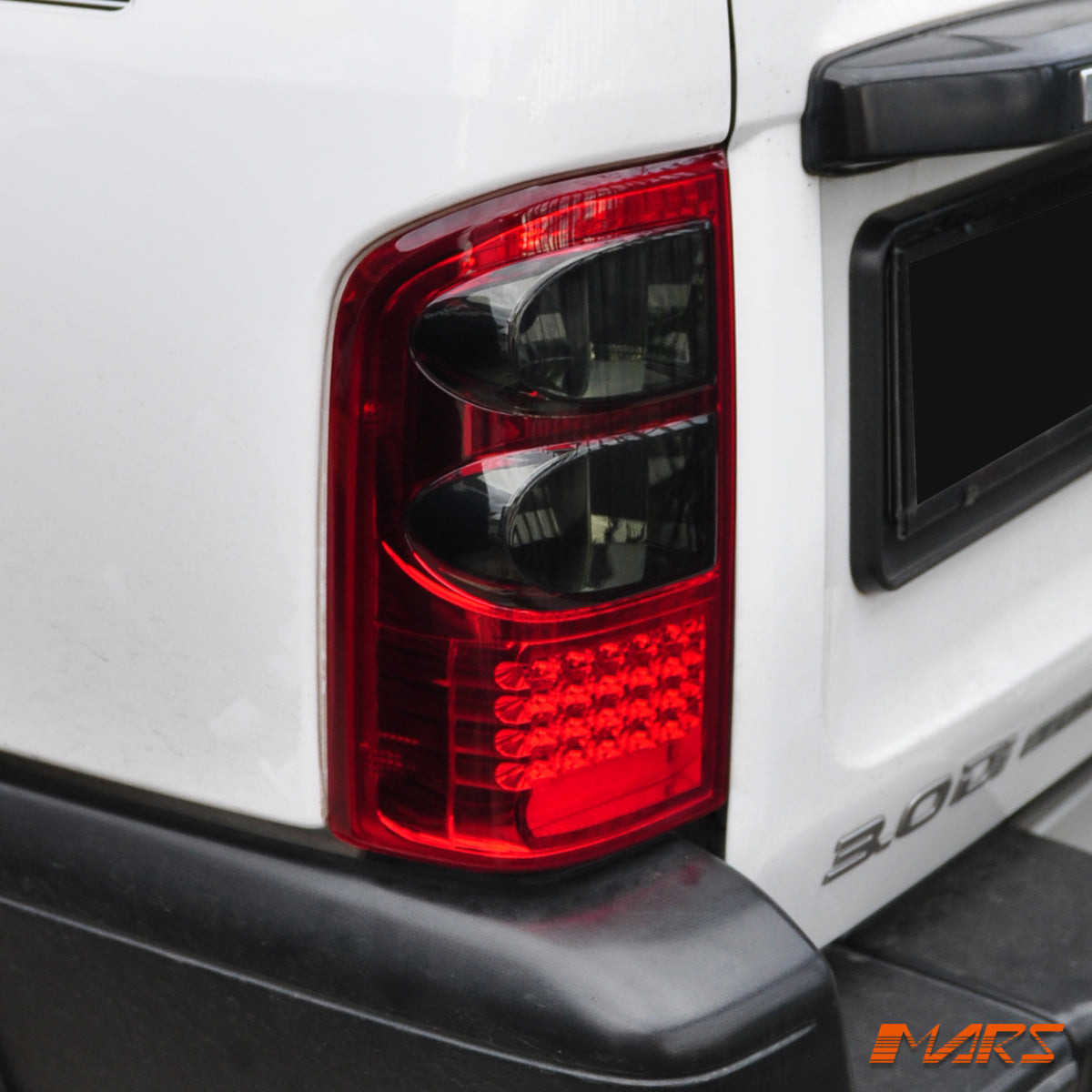 Smoked Red LED Tail lights for Nissan Patrol GU 1997-2004, Series 1, 2, 3.