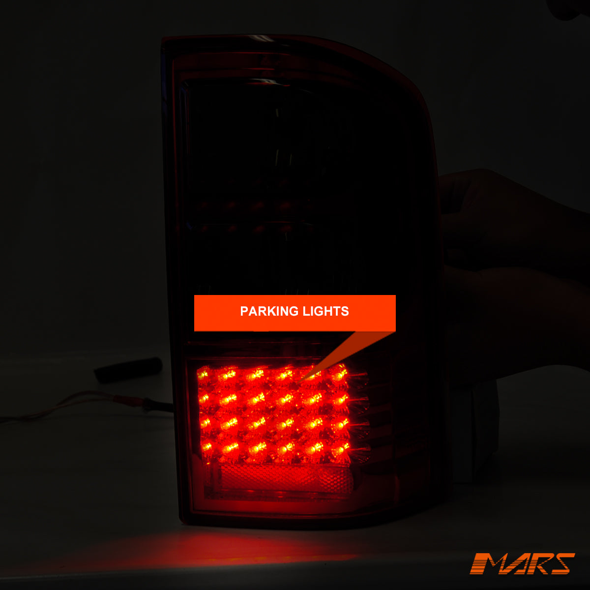 Smoked Red LED Tail lights for Nissan Patrol GU 1997-2004, Series 1, 2, 3.