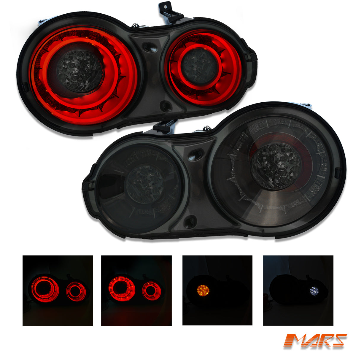 Custom R35 Brakelights Smoked Black 3D LED Stripe Bar Tail Lights for Nissan Skyline GTR R35 ...