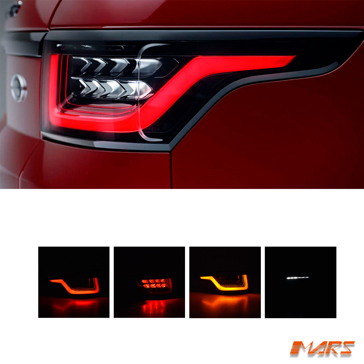 Range Rover Rear Light Clusters To LAND Range Rover Sport L494 13-22 Update Full LED Tail lights & SVR ...
