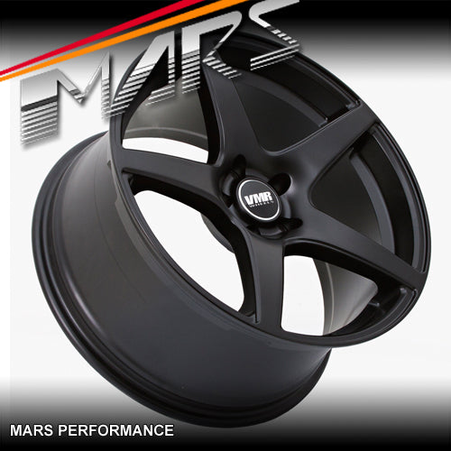 VMR V705 4 x 19 Inch Matt Black Concave Alloy Wheels Rims 5x114.3