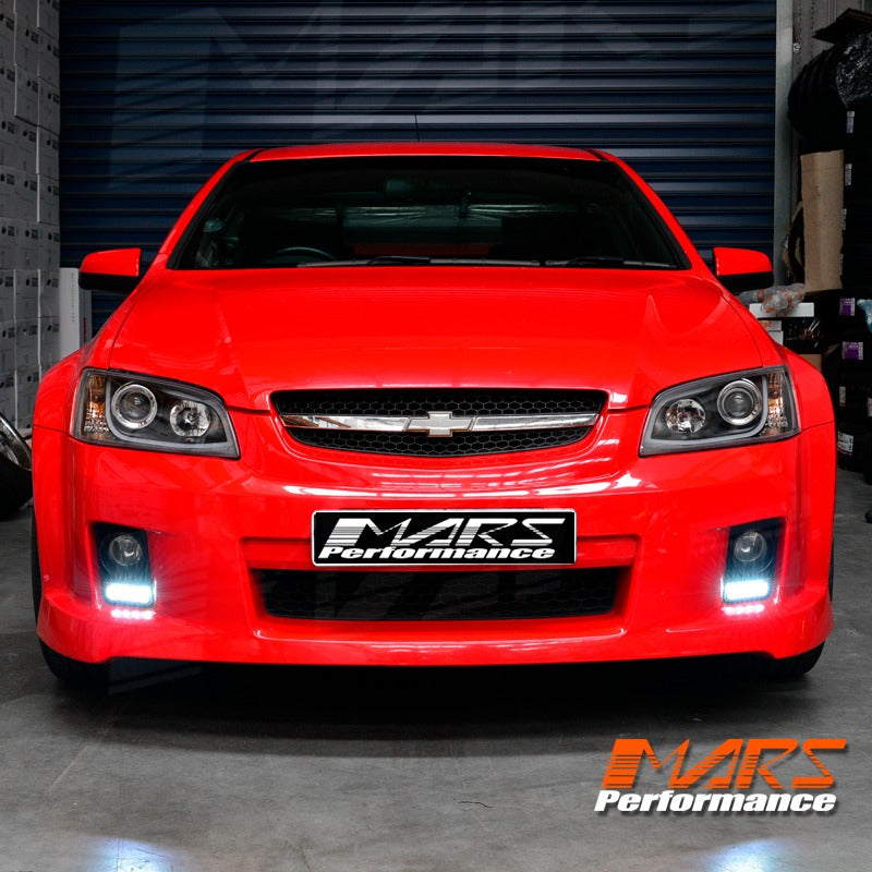 Black 3D DRL LED Projector Head Lights for Holden Commodore & HSV VE Series 1 2006-2009