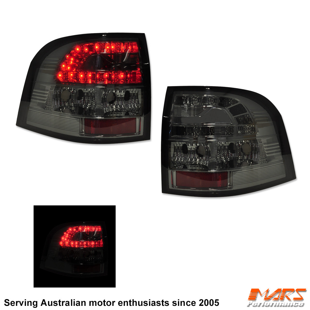 Smoked LED Tail lights for Holden Commodore VF UTE Pick Up