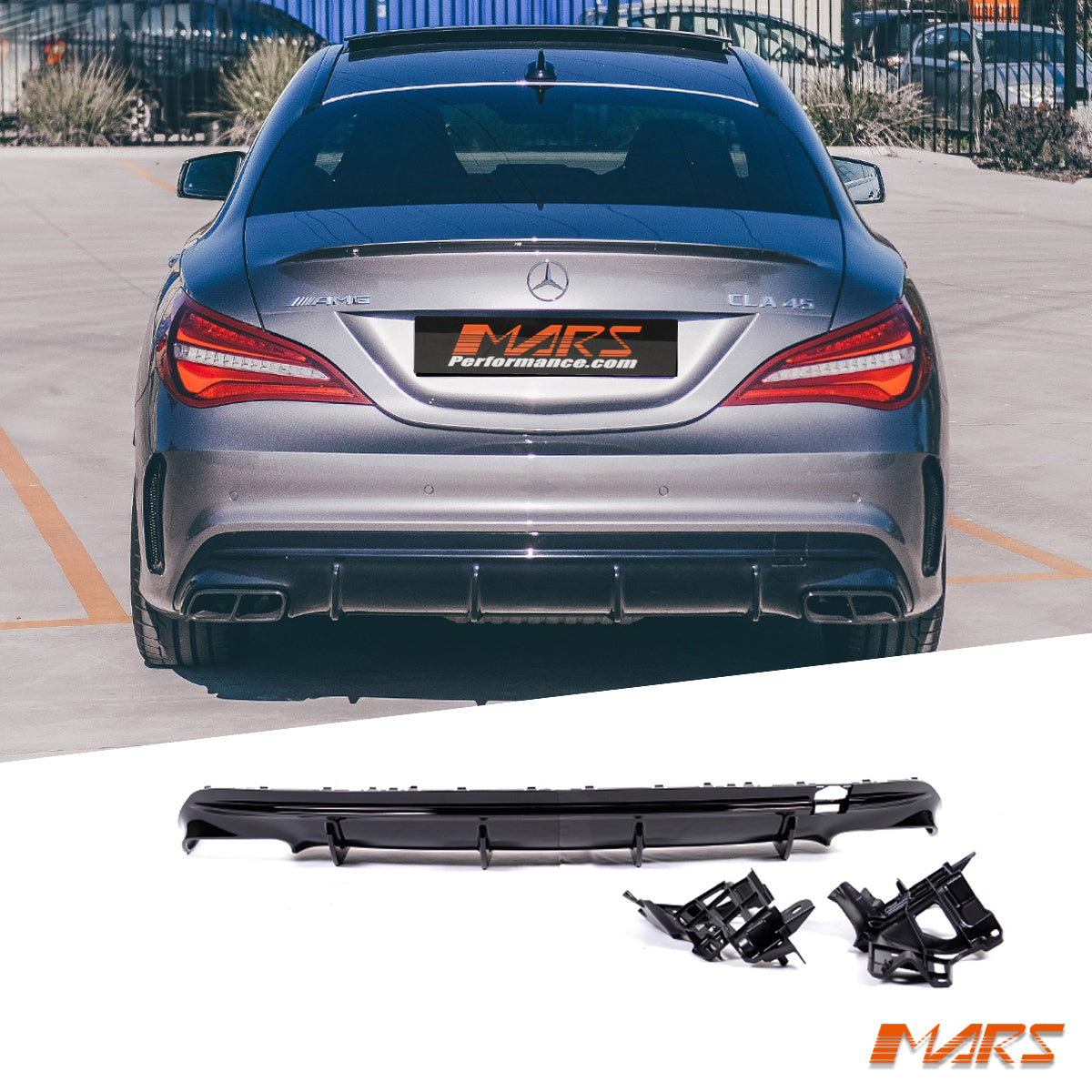 CLA45 AMG Rear Bumper Diffuser Bodykit for CLA C117 W117 X117 2013-19 ...