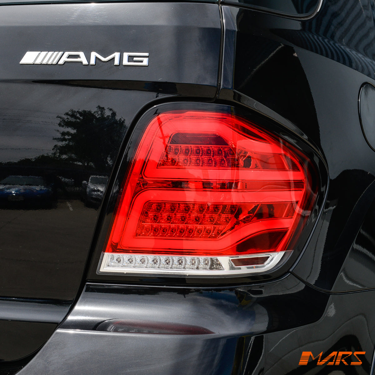 Clear Red Full LED Tail Lights for Mercedes ML W164 2009-11 & ML63 AMG ...