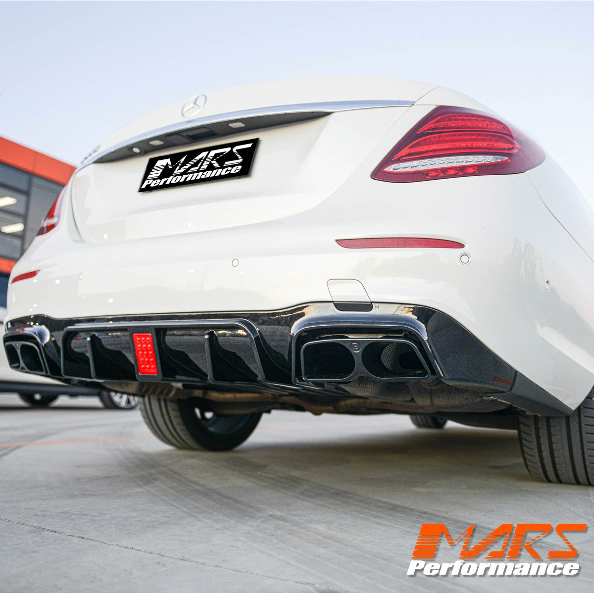 Brabus Style Rear Bumper bar Diffuser Bodykit for Mercedes-Benz E-CLass W213 Sedan AMG Package & E43 E53 E63-S 2017-2023