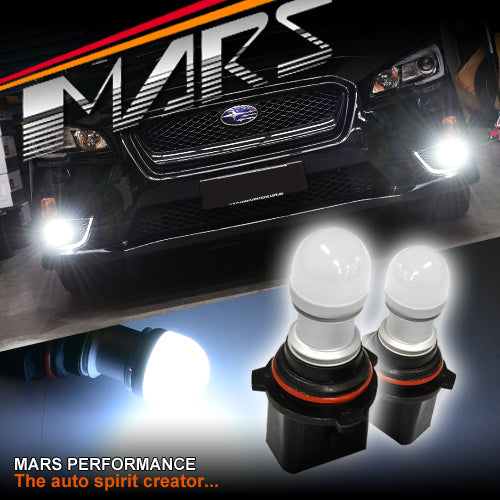 MARS Performance 3D LED SMD White DRL Fog Light Bulbs in packaging