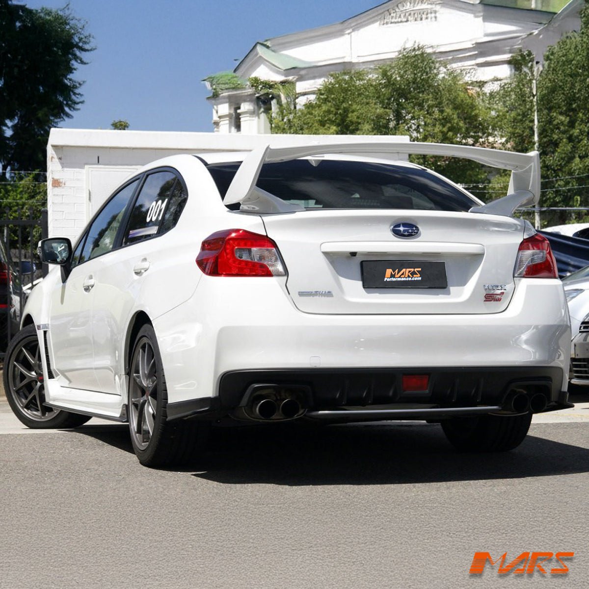 ABS Plastic Rear Trunk Spoiler Wing Bodykit for Subaru WRX STi Sedan VA 2014 - 2021 - Mars Performance