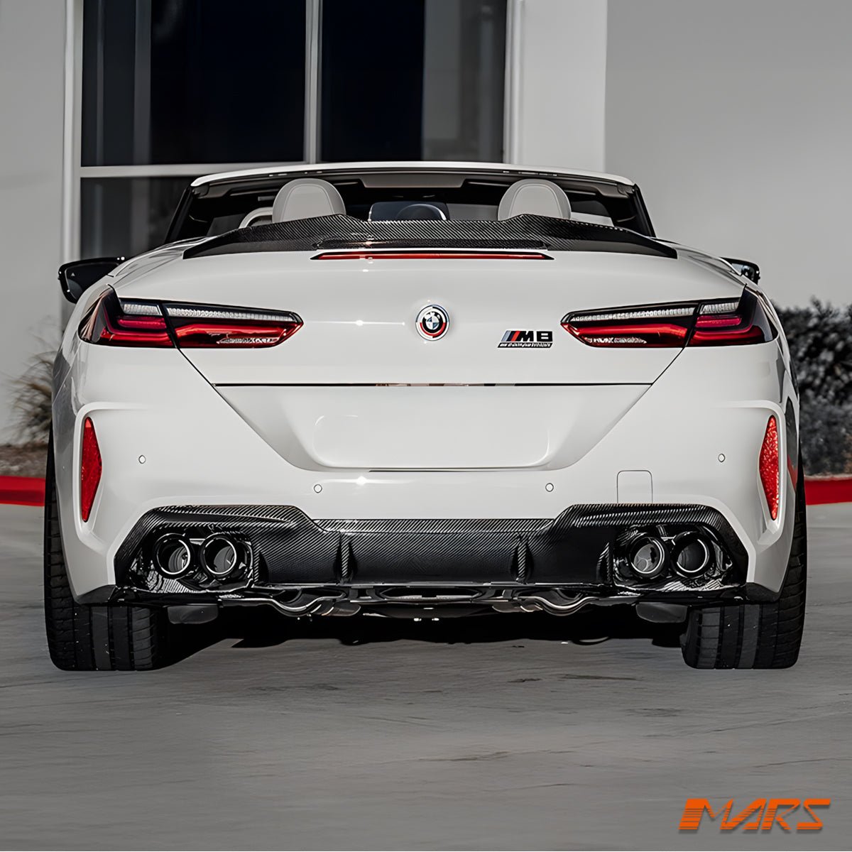 AC Style Carbon Fibre Rear Trunk Lip Spoiler Wing Bodykit for BMW 8 Series G14 Convertible & M8 F91 - Mars Performance