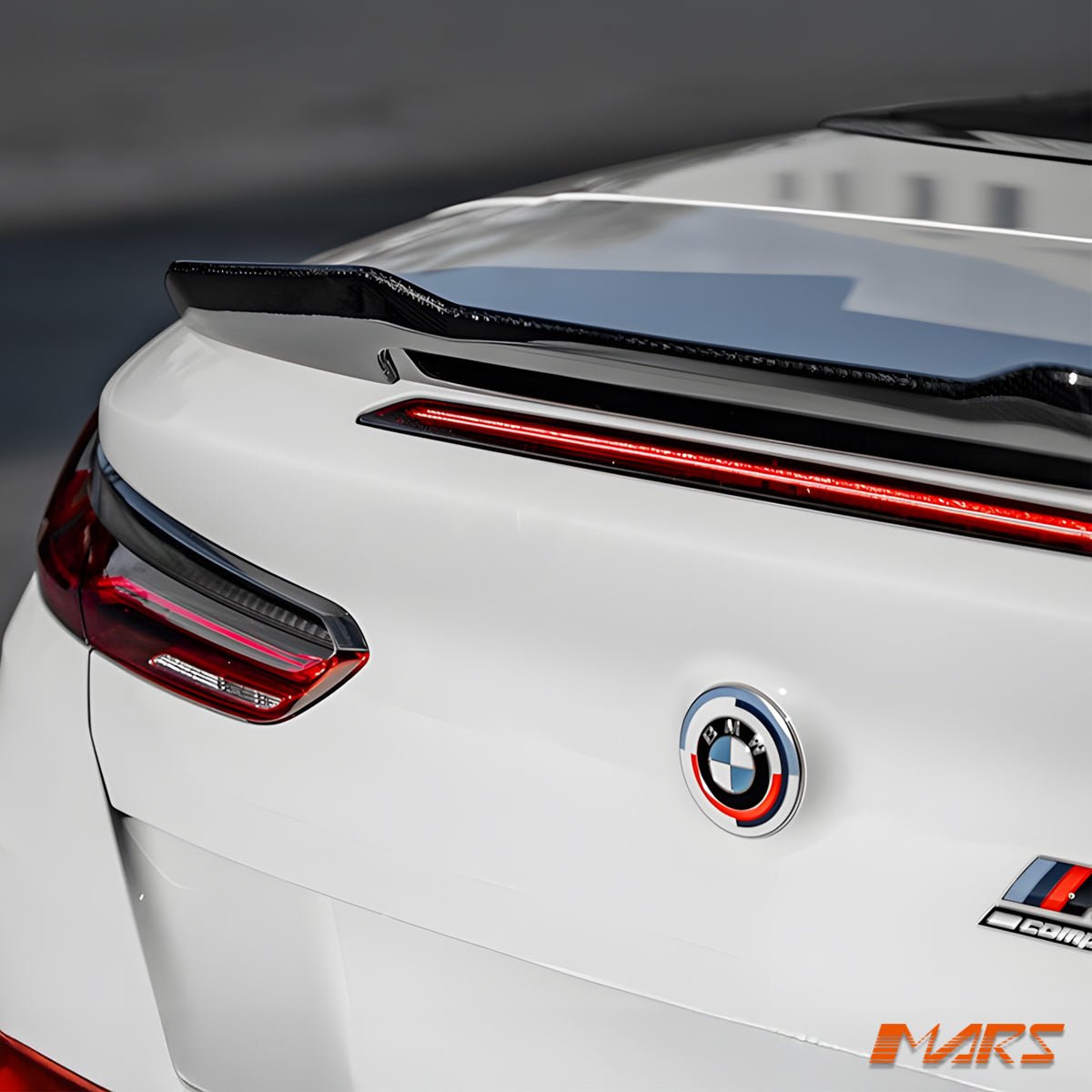 AC Style Carbon Fibre Rear Trunk Lip Spoiler Wing Bodykit for BMW 8 Series G14 Convertible & M8 F91 - Mars Performance