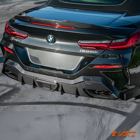 AC Style Carbon Fibre Rear Trunk Lip Spoiler Wing Bodykit for BMW 8 Series G14 Convertible & M8 F91 - Mars Performance