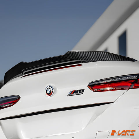 AC Style Carbon Fibre Rear Trunk Lip Spoiler Wing Bodykit for BMW 8 Series G14 Convertible & M8 F91 - Mars Performance