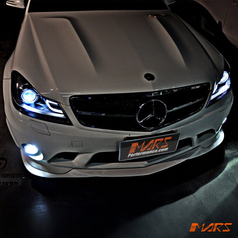AMG C63 Style Projector DRL Head Lights for Mercede - Benz C - Class W204 C204 2011 - 2014 - Mars Performance