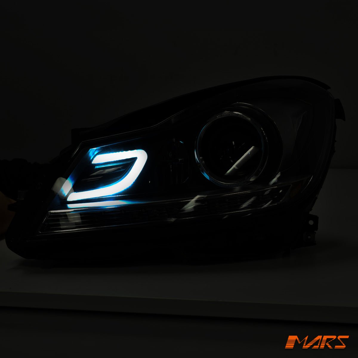 AMG C63 Style Projector DRL Head Lights for Mercede - Benz C - Class W204 C204 2011 - 2014 - Mars Performance