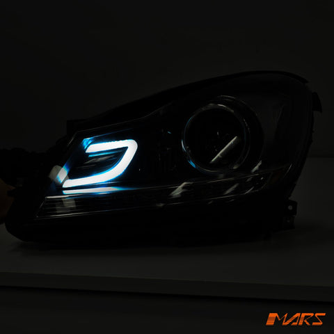 AMG C63 Style Projector DRL Head Lights for Mercede - Benz C - Class W204 C204 2011 - 2014 - Mars Performance