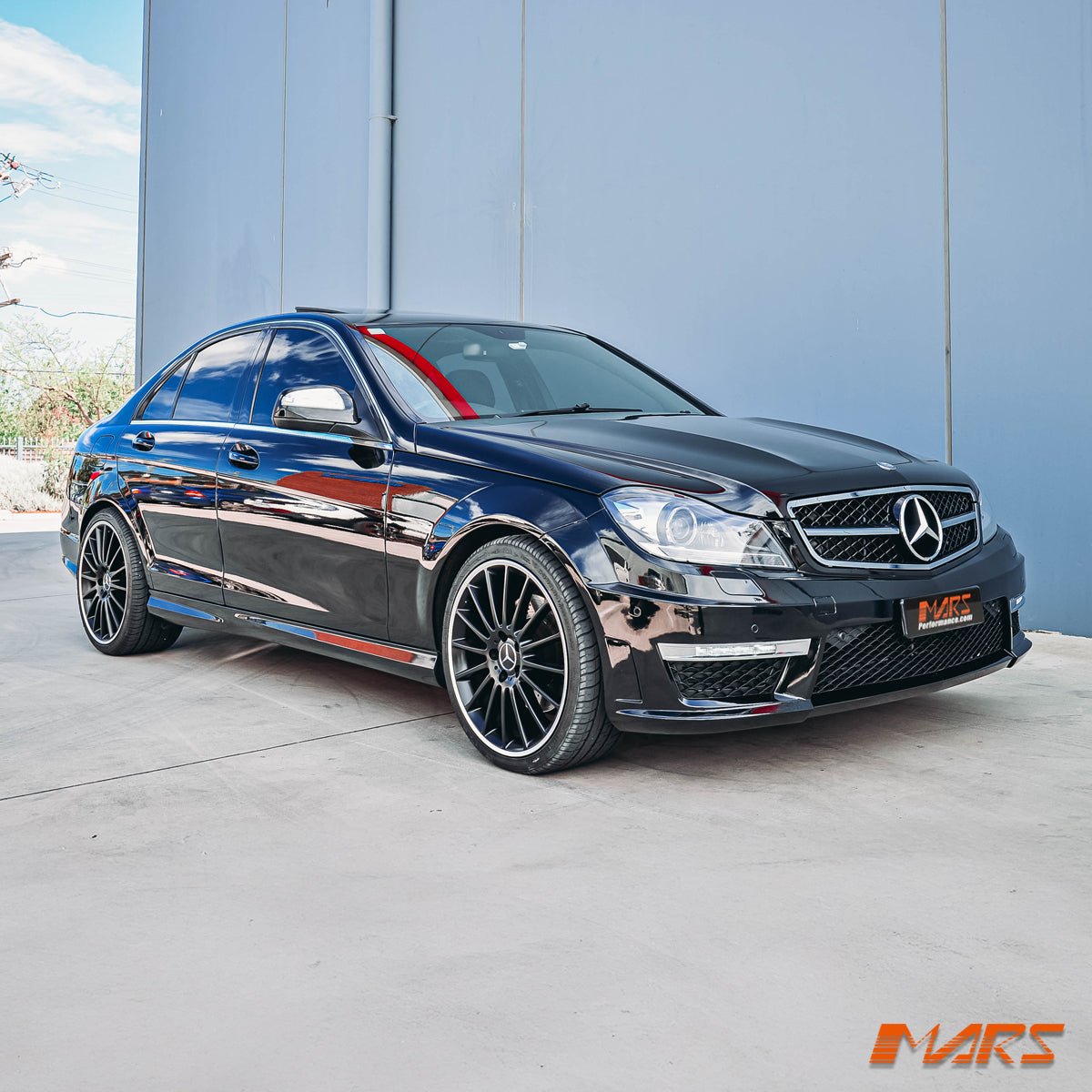 AMG C63 Style Side Skirts for Mercedes - Benz C - Class W204 Sedan / C204 Coupe 2007 - 2014 - Mars Performance