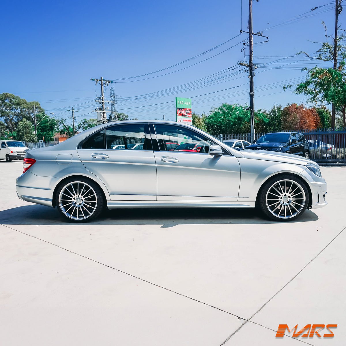 AMG C63 Style Side Skirts for Mercedes - Benz C - Class W204 Sedan / C204 Coupe 2007 - 2014 - Mars Performance