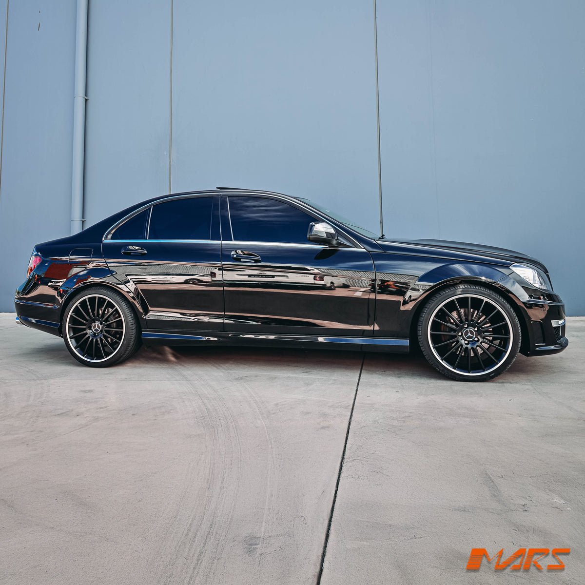AMG C63 Style Side Skirts for Mercedes - Benz C - Class W204 Sedan / C204 Coupe 2007 - 2014 - Mars Performance