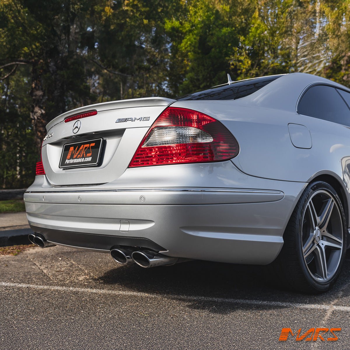 AMG CLK63 Style Rear Bumper bar & Diffuser for Mercedes - Benz CLK Class W209 C209 Coupe - Mars Performance