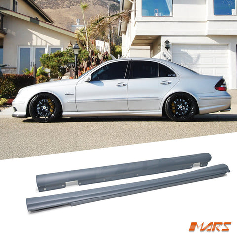 AMG E63 Style Lower Side Skirt Bodykit for Mercedes - Benz E - Class W211 Sedan 2003 - 2008 - Mars Performance